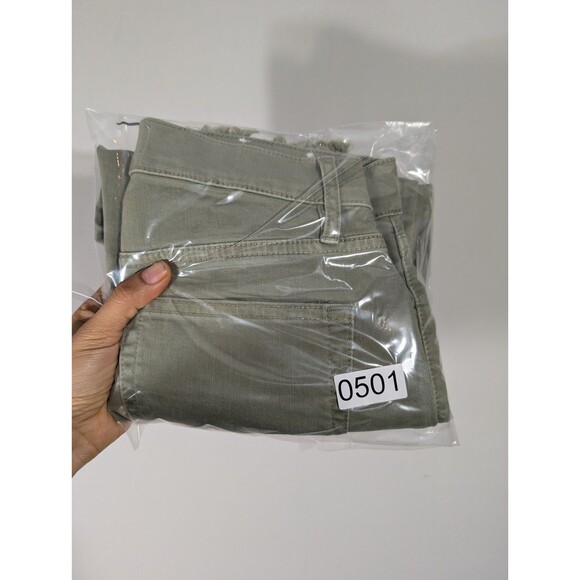 Loft Womens Green High Waist Skinny Crop Pants‎ Sz 24 Lightweight Casual Preppy - Picture 10 of 10